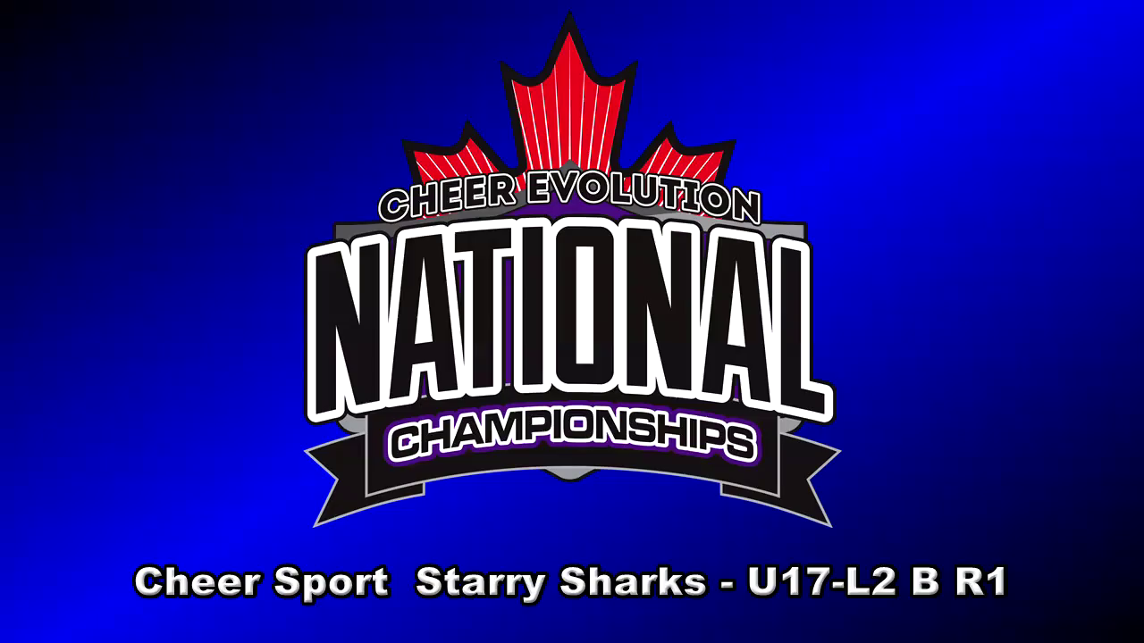 Cheer Sport Starry Sharks U17L2 B R1 Canadian Cheer 2022 National