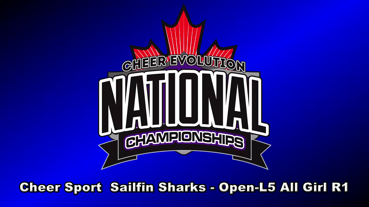Cheer Sport Sailfin Sharks OpenL5 All Girl R1 Canadian Cheer 2022