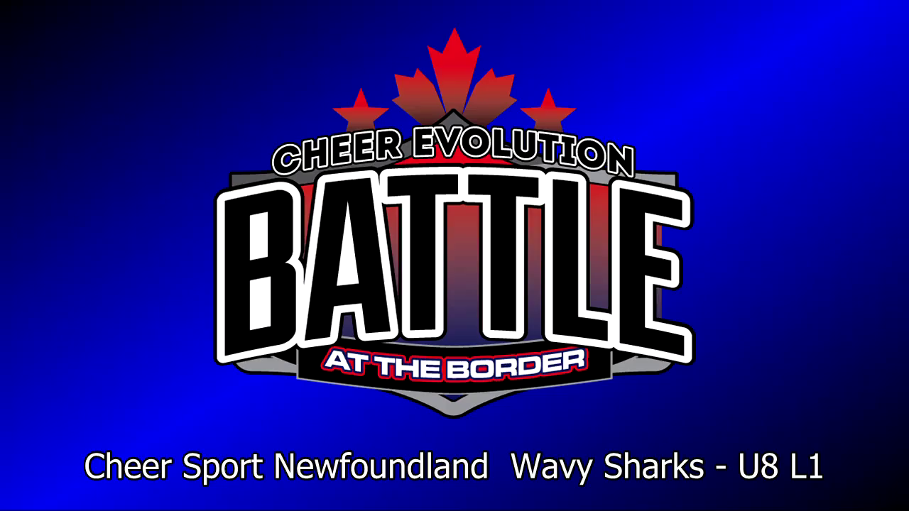 Cheer Sport Newfoundland Wavy Sharks U8 L1 Cheer Evolution 2024