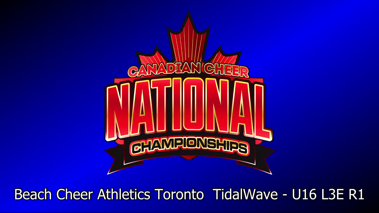 Beach Cheer Athletics Toronto TidalWave U16 L3E R1 Canadian Cheer