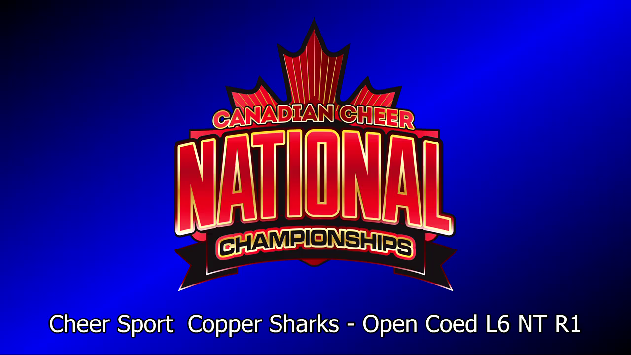 Cheer Sport Copper Sharks Open Coed L6 NT R1 Canadian Cheer 2024